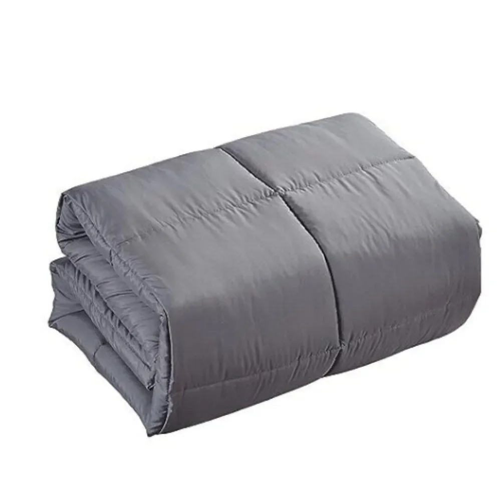 Christies Home Living Gray Down Alternative Comforter Duvet - Twin Size SU181